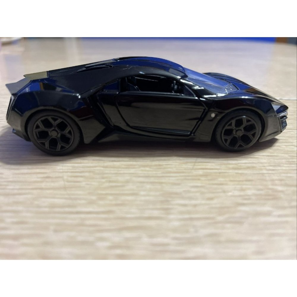Scale 1/32 Lykan Hypersport Alloy Diecast 31270 Black Toy Car - Picture 5 of 9